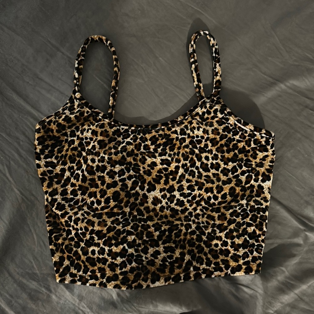 Cheetah print crop top